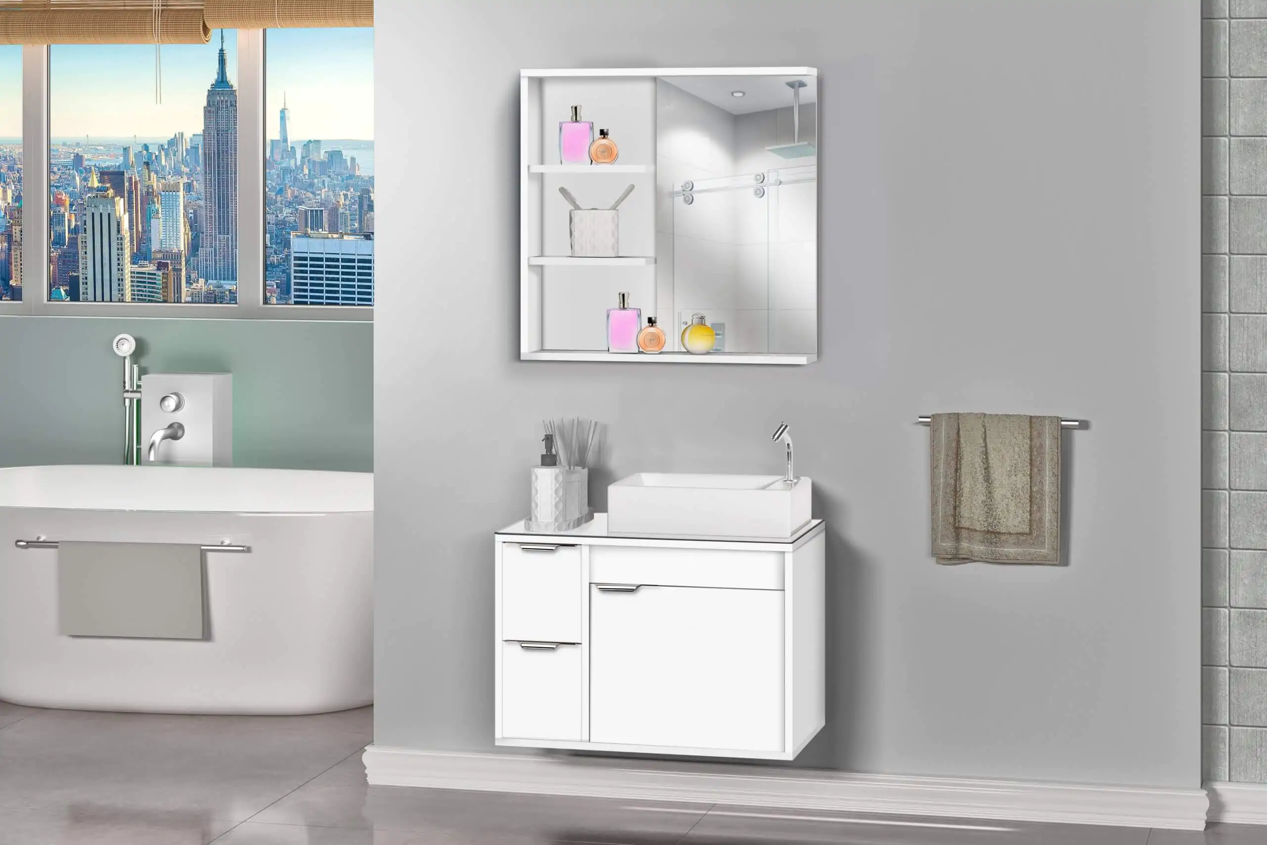 TOUCADOR VENETO 60 BRANCO min