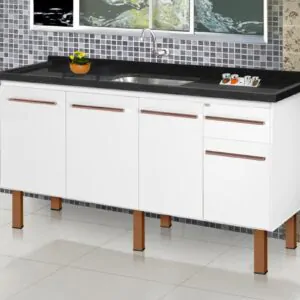Cozinha Parise 150 branco cobre