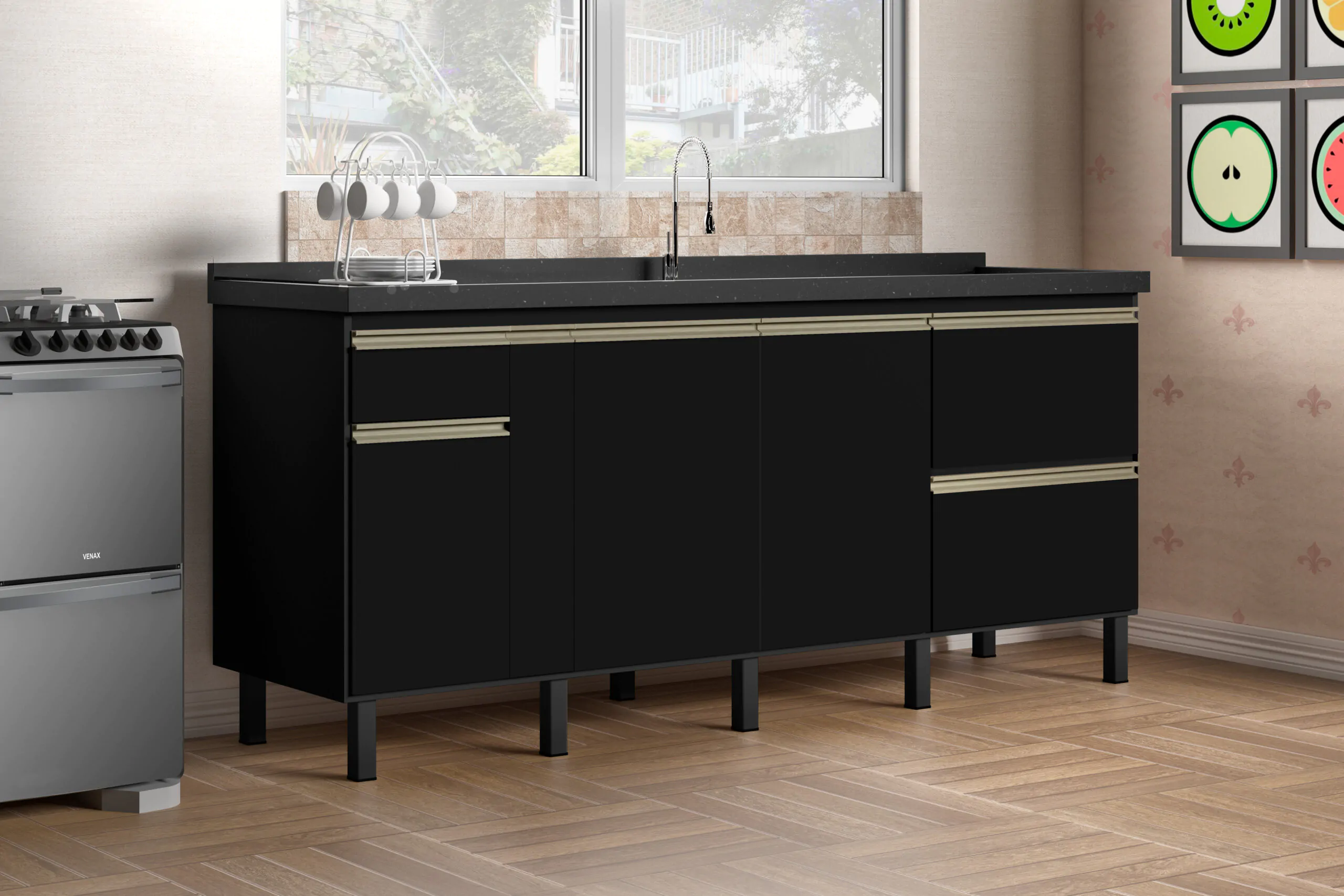 COZINHA MUNIQUE BLACK INTENSE - Imagem 2