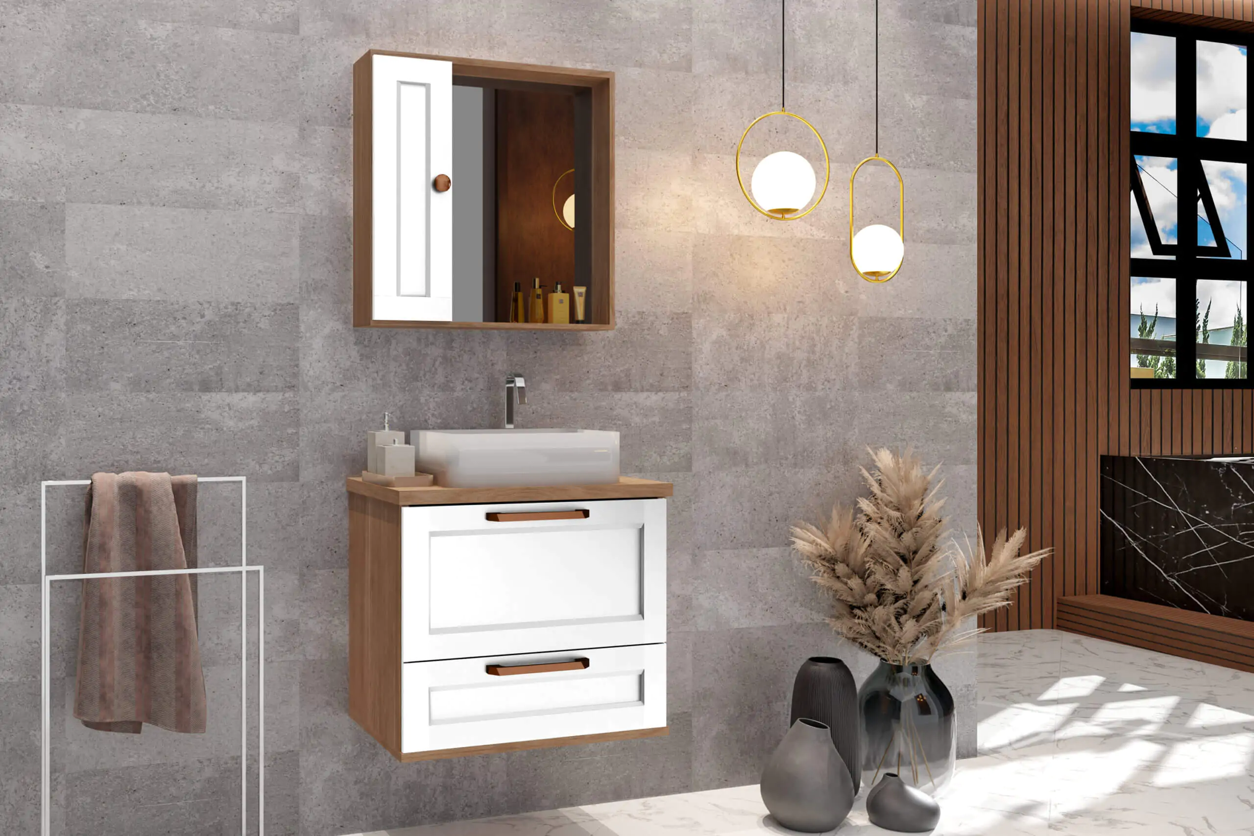 Conjunto DALLAS 60 Avelato Branco