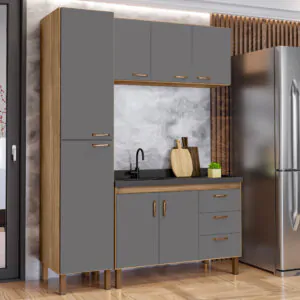 Cozinha Copacabana Completa Avelato com Grafite