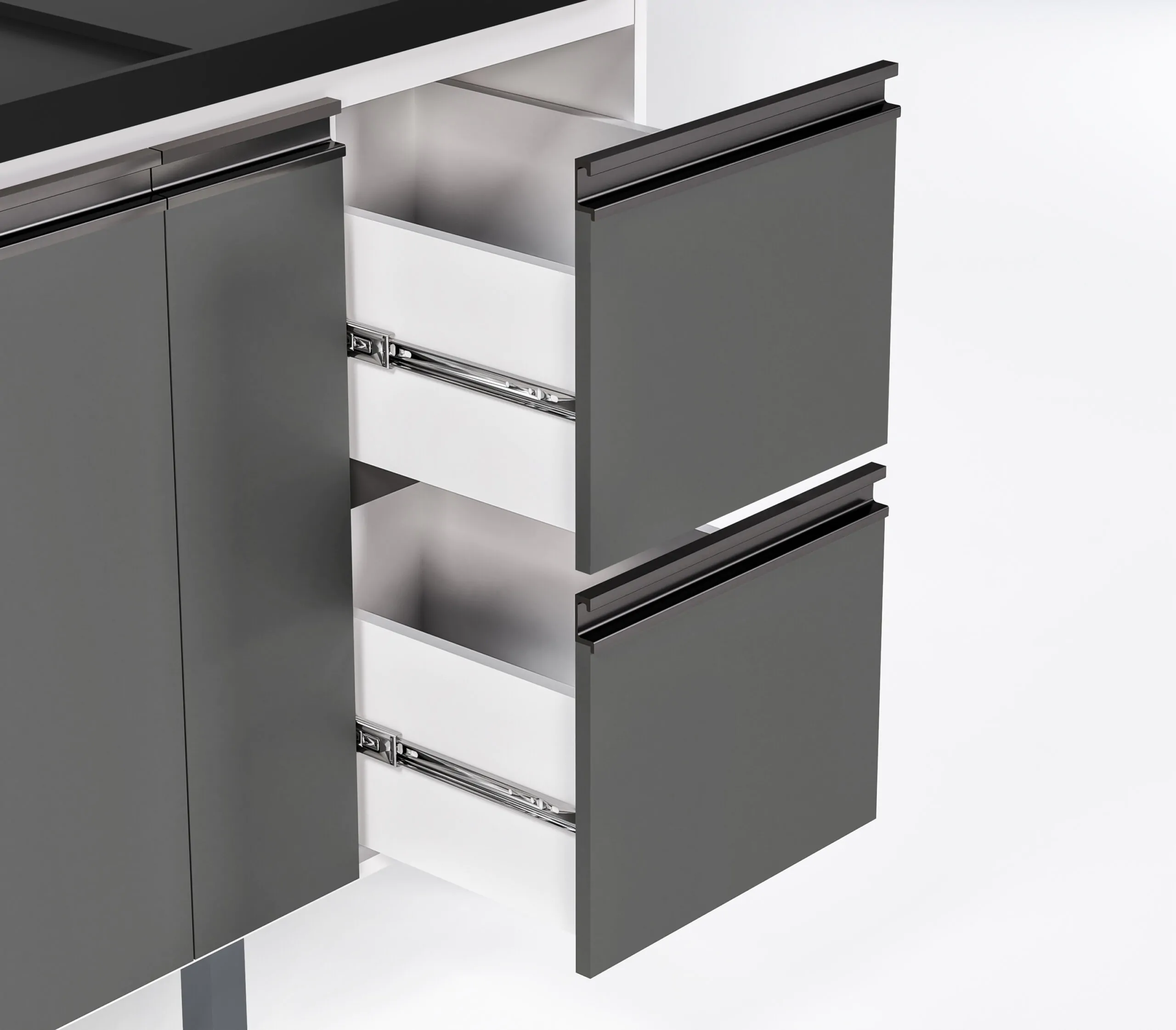 Sevilha Gaveta Com Corrediças Telescópicas